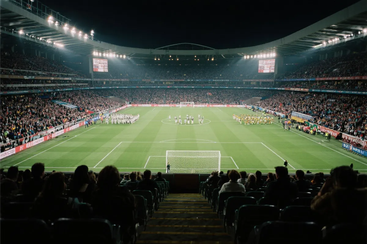 中线附近中层观赛视角，能看到整体阵型与推进线路